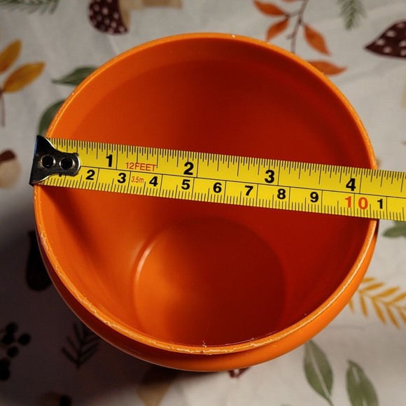 Tupperware Vintage Orange Container 321-11 Pour Lid 563-21 Container 32oz - Picture 7 of 9